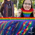 Born This Way Reversible Scarf and Abundance of Pride Cowl Yarn Pack, pattern not included, dyed to order