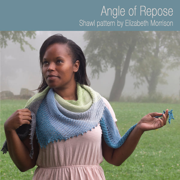 Angle of Repose Shawl Yarn Pack, pattern not included, dyed to order
