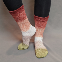 Knitcircus Yarns: Apple of My Pie Panoramic Gradient Matching Socks Set, dyed to order yarn