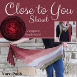 Close To You Shawl Yarn Pack, pattern not included, dyed to order
