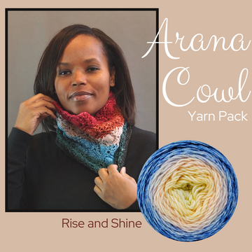 Arana Cowl Yarn Pack, pattern not included, dyed to order