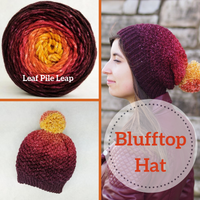 Blufftop Hat Yarn Pack, pattern not included, dyed to order
