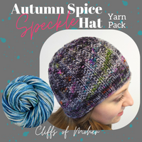 Autumn Spice Hat Speckle Yarn Pack, pattern not included, ready to ship