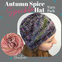 Autumn Spice Hat Speckle Yarn Pack, pattern not included, dyed to order