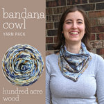 Bandana Cowl Yarn Pack, pattern not included, dyed to order
