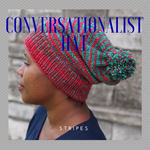Conversationalist Hat Yarn Pack, pattern not included, Gradient Stripes, ready to ship