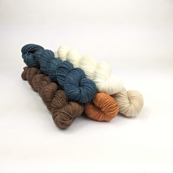 Knitcircus Yarns: Snowed In Skein Bundle, various bases and sizes, dyed to order