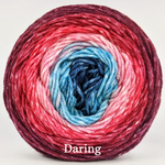 Knitcircus Yarns: Star-Crossed Lovers Panoramic Gradient, dyed to order yarn