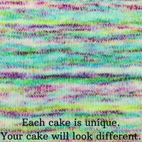 Knitcircus Yarns: Electric Mayhem 50g Modernist, Greatest of Ease, choose your cake, ready to ship yarn