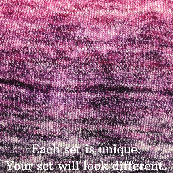 Knitcircus Yarns: Femme Fatale Impressionist Gradient Matching Socks Set, dyed to order yarn