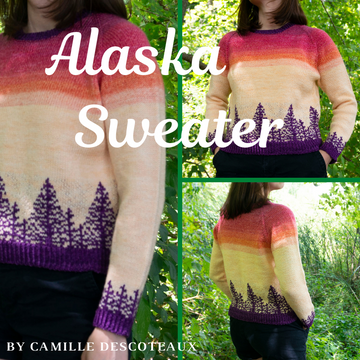Alaska Sweater Yarn Pack, pattern not included, dyed to order