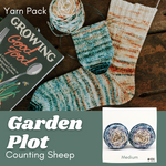 Garden Plot Impressionist Socks Yarn Pack, pattern not included, ready to ship