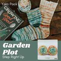 Garden Plot Impressionist Socks Yarn Pack, pattern not included, ready to ship