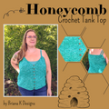 Honeycomb Crochet Tank Top Yarn Pack, pattern not included, dyed to order