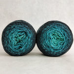 Knitcircus Yarns: Happy Little Trees Chromatic Gradient Matching Socks Set (large), Opulence, ready to ship yarn