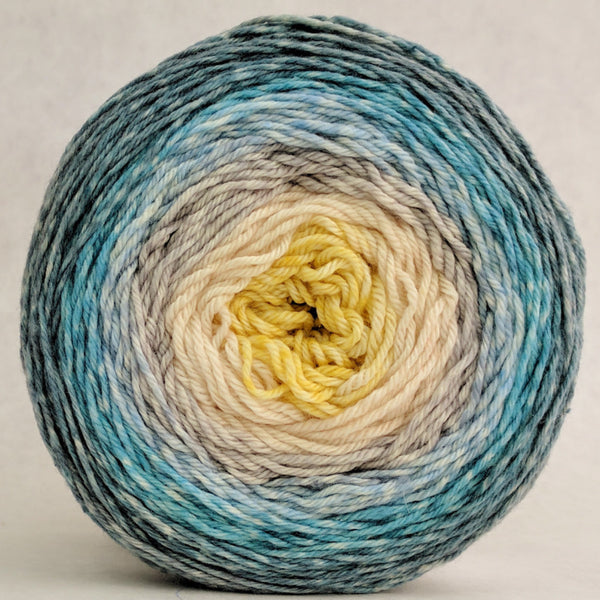 Knitcircus Yarns: Sea of Tranquility 100g Panoramic Gradient, Parasol, ready to ship yarn