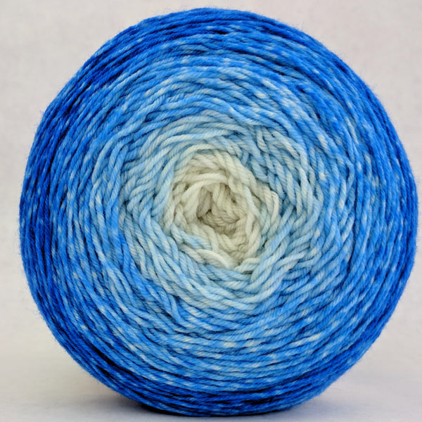 Knitcircus Yarns: Tangled Up In Blue 150g Chromatic Gradient, Greatest of Ease, ready to ship