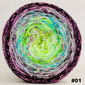 Knitcircus Yarns: Electric Mayhem 150g Impressionist Gradient, Greatest of Ease, choose your cake, ready to ship yarn