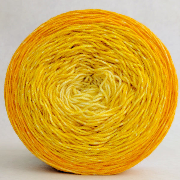 Knitcircus Yarns: All the Bacon and Eggs You Have 150g Chromatic Gradient, Trampoline, ready to ship yarn