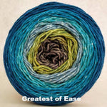 Knitcircus Yarns: Thanks For All The Fish Panoramic Gradient, dyed to order yarn