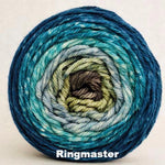 Knitcircus Yarns: Thanks For All The Fish Panoramic Gradient, dyed to order yarn