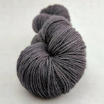 Knitcircus Yarns: Fade to Black 100g Kettle-Dyed Semi-Solid skein, Trampoline, ready to ship yarn