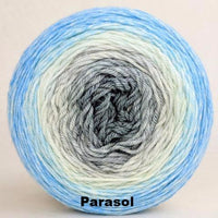 Knitcircus Yarns: April Skies Panoramic Gradient, dyed to order yarn