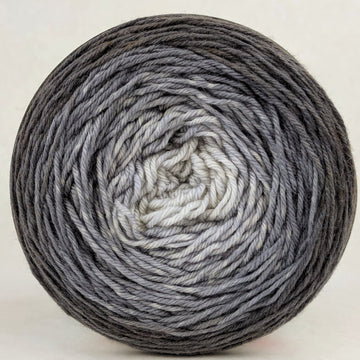 Knitcircus Yarns: Shades of Gray 100g Chromatic Gradient, Parasol, ready to ship yarn - SALE