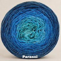 Knitcircus Yarns: Under The Sea Chromatic Gradient, dyed to order yarn