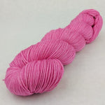 Knitcircus Yarns: Persist Pink Kettle-Dyed Semi-Solid skeins, dyed to order yarn