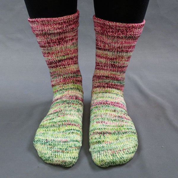 Knitcircus Yarns: Holly and Ivy Impressionist Gradient Matching Socks Set, dyed to order yarn