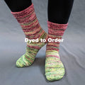 Knitcircus Yarns: Holly and Ivy Impressionist Gradient Matching Socks Set, dyed to order yarn