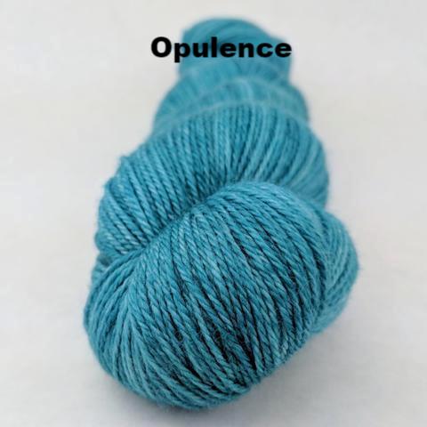 Knitcircus Yarns: Teal Magnolias Kettle-Dyed Semi-Solid skeins, dyed to order yarn
