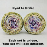 Knitcircus Yarns: Happy Happy Joy Joy Impressionist Gradient Matching Socks Set, dyed to order yarn
