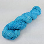 Knitcircus Yarns: Peacock Plumage 100g Kettle-Dyed Semi-Solid skein, Greatest of Ease, ready to ship yarn