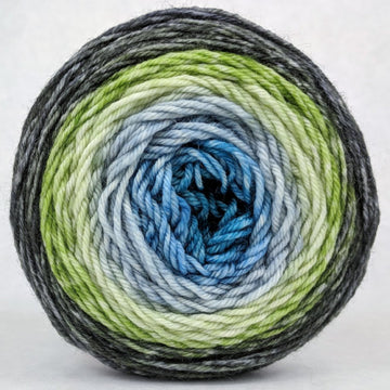 Knitcircus Yarns: Growing Like A Weed 100g Panoramic Gradient, Divine, ready to ship yarn