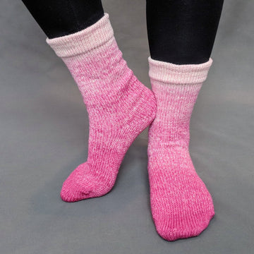 Knitcircus Yarns: A Rose by Any Other Name Chromatic Gradient Matching Socks Set (medium), Greatest of Ease, ready to ship yarn