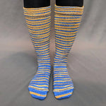 Knitcircus Yarns: Brew Crew Gradient Striped Matching Socks Set, dyed to order yarn