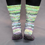 Knitcircus Yarns: Electric Mayhem Impressionist Gradient Matching Socks Set, dyed to order yarn