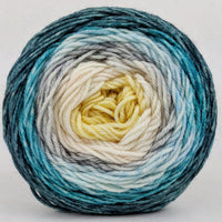 Knitcircus Yarns: Sea of Tranquility 100g Panoramic Gradient, Divine, ready to ship yarn