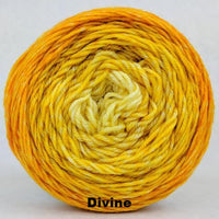 Knitcircus Yarns: All the Bacon and Eggs You Have Chromatic Gradient, dyed to order yarn