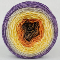 Knitcircus Yarns: Pumpkin to Talk About 100g Panoramic Gradient, Opulence, ready to ship yarn