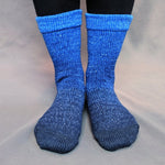 Knitcircus Yarns: Blue-nique Chromatic Gradient Matching Socks Set, dyed to order yarn
