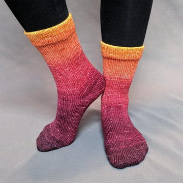 Knitcircus Yarns: Leaf Pile Leap Panoramic Gradient Matching Socks Set (medium), Greatest of Ease, ready to ship yarn