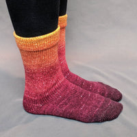 Knitcircus Yarns: Leaf Pile Leap Panoramic Gradient Matching Socks Set, dyed to order yarn
