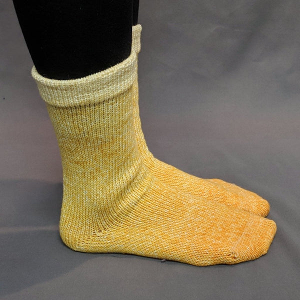 Knitcircus Yarns: All The Bacon And Eggs You Have Chromatic Gradient Matching Socks Set, dyed to order yarn