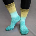 Knitcircus Yarns: Release The Kraken Panoramic Gradient Matching Socks Set (large), Greatest of Ease, ready to ship yarn - SALE