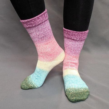 Knitcircus Yarns: Pocket Full Of Posies Panoramic Gradient Matching Socks Set (medium), Greatest of Ease, ready to ship yarn - SALE