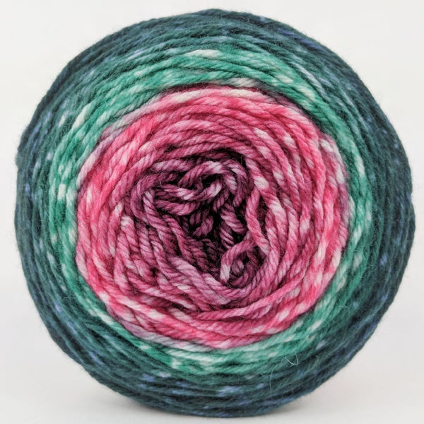 Knitcircus Yarns: Deck The Halls 50g Panoramic Gradient, Greatest of Ease, ready to ship yarn