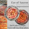 Knitcircus Yarns: Eye of Sauron Impressionist Gradient, dyed to order yarn